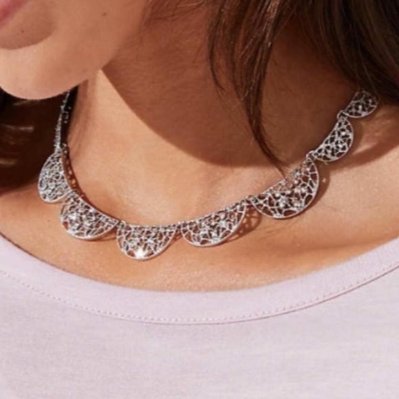LOFT Jewelry - NWOT Silver Statement Soft Collar Necklace
